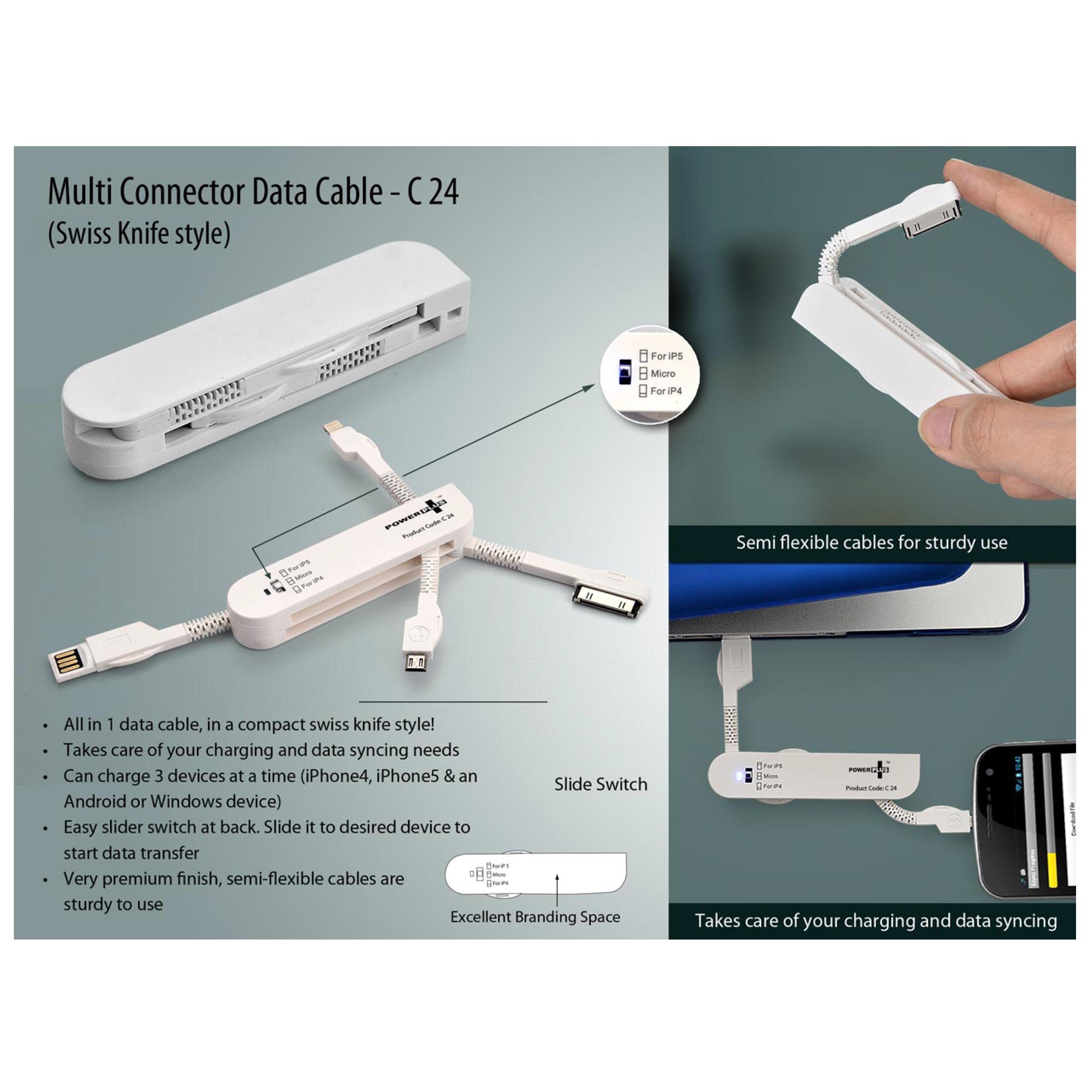 Multi Connector Data Cable Set - C 24